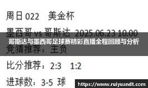 哥斯达与墨西哥足球赛精彩直播全程回顾与分析